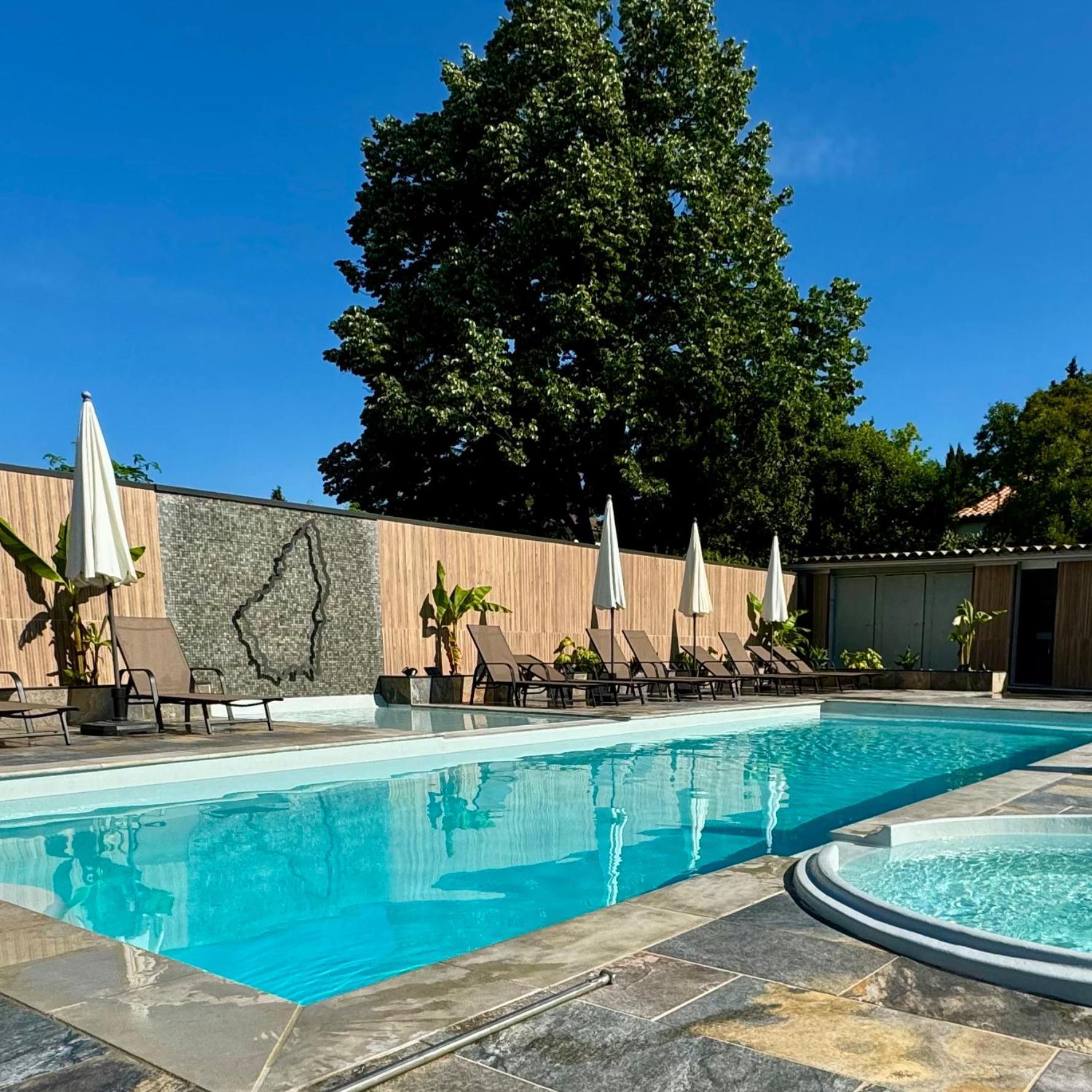 Logis Hotel Restaurant Bellevue Saint-Martin-dʼArdèche Esterno foto
